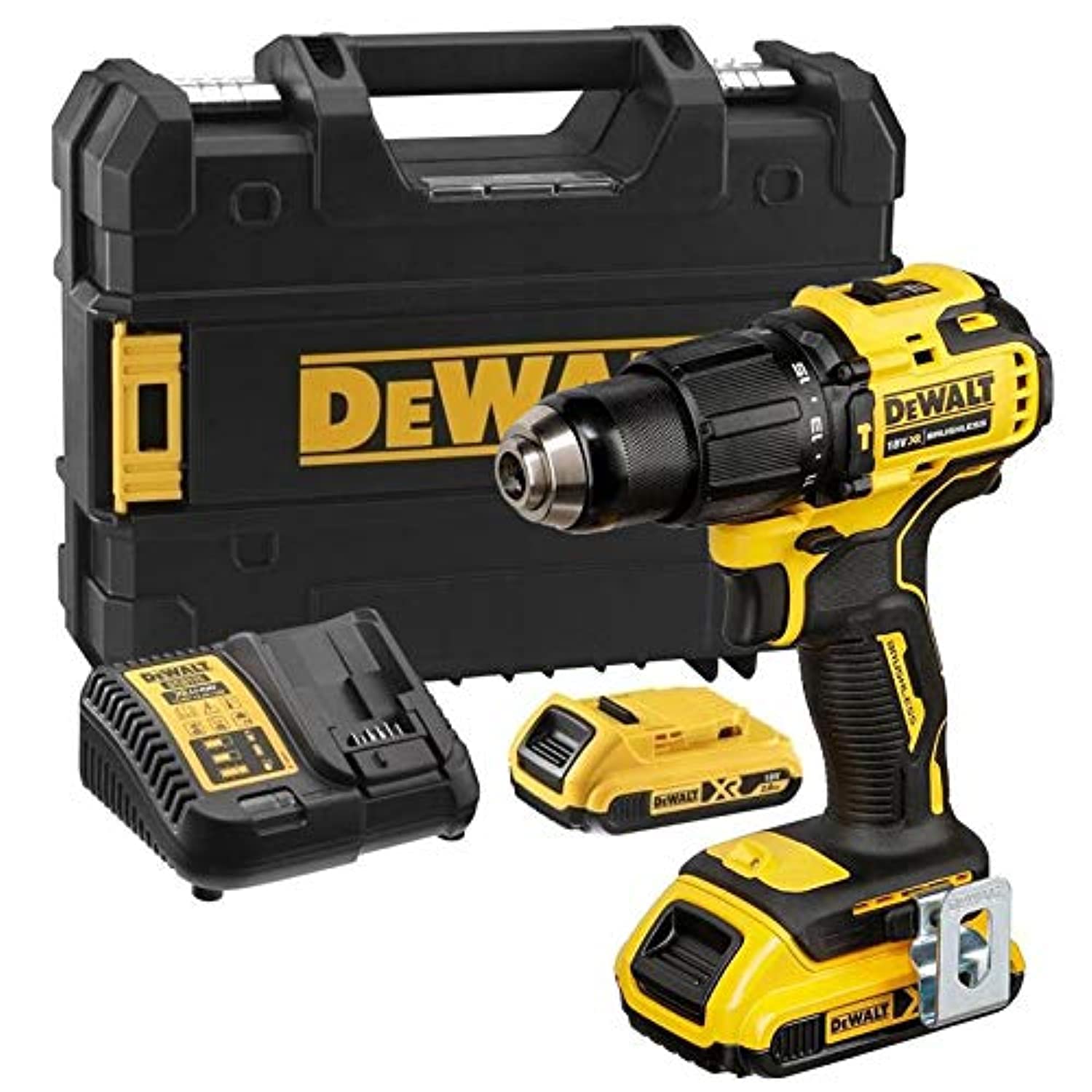 18V XR Compact Brushless Hammer Drill Driver