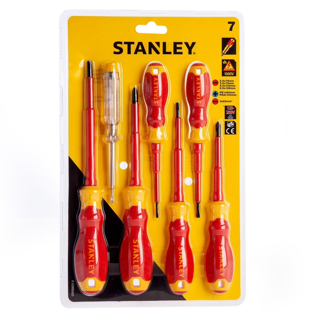 VDE Screwdriver Set 1000V 7 Piece STANLEY