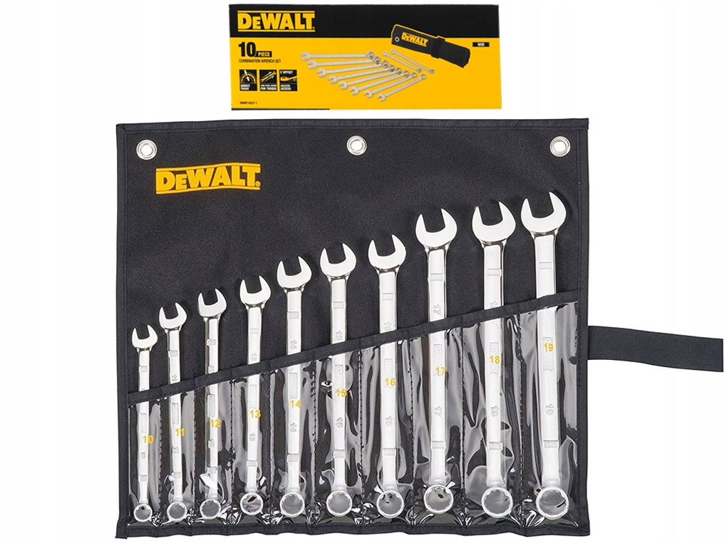 10 Piece Combination Metric Wrench Set DEWALT