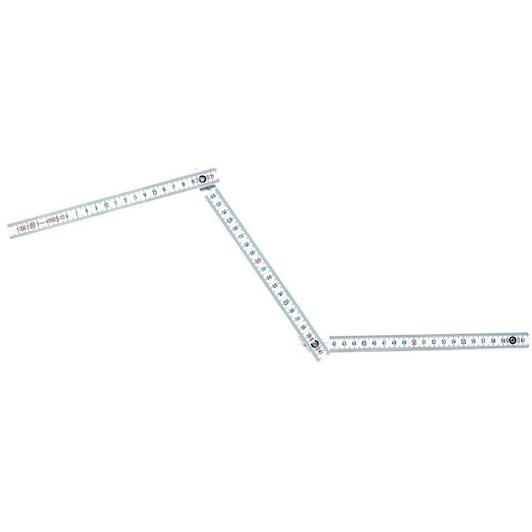 Extendable metal ruler 2m.