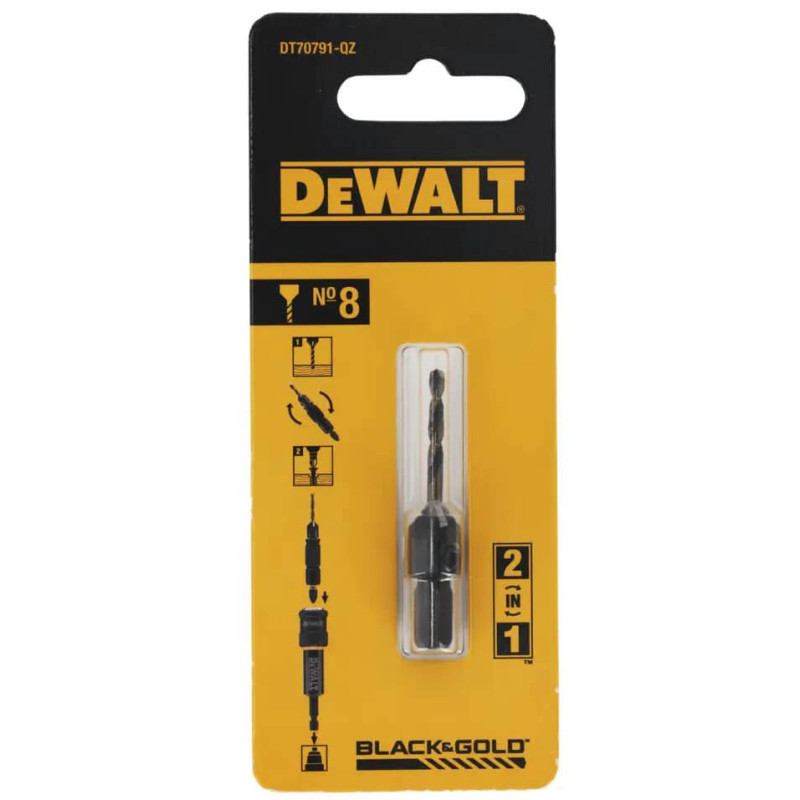 DT70791 Pilot drill and countersink cutter No.8