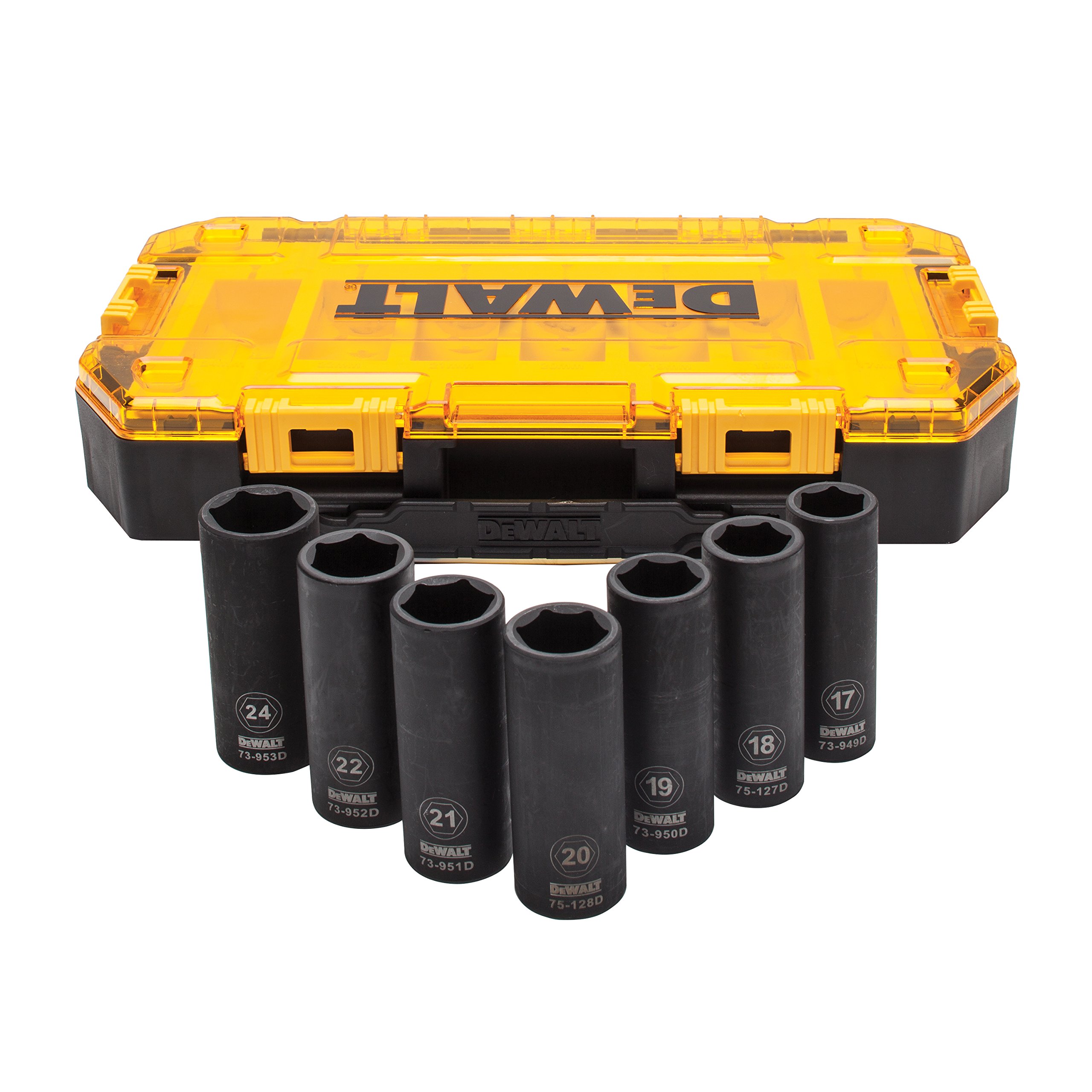 7 Piece Full Metric 1/2" Deep Impact Socket Set in Toughbox